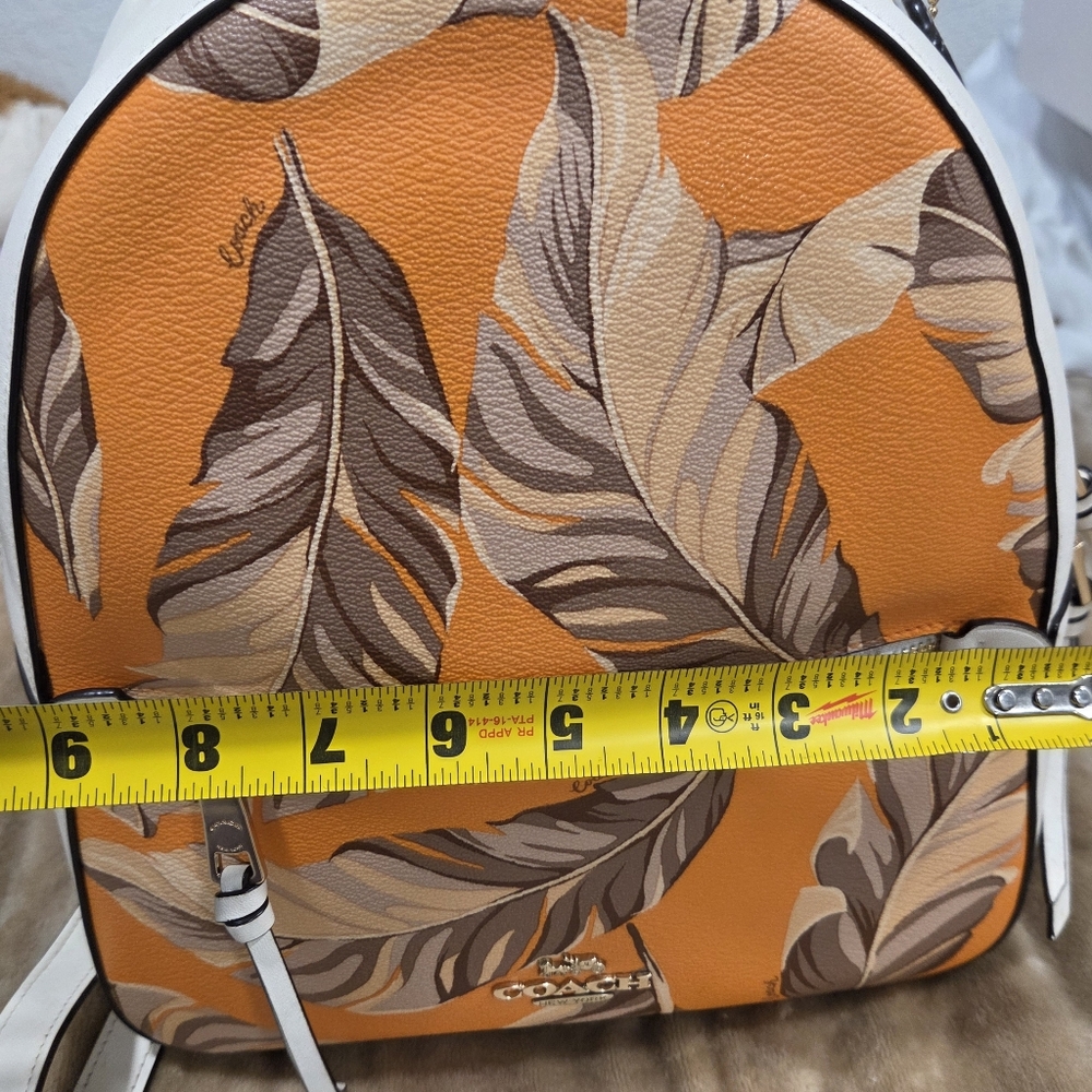 Coach Jordyn Backpack With Banana Leaves Print, - Picture 2 of 11